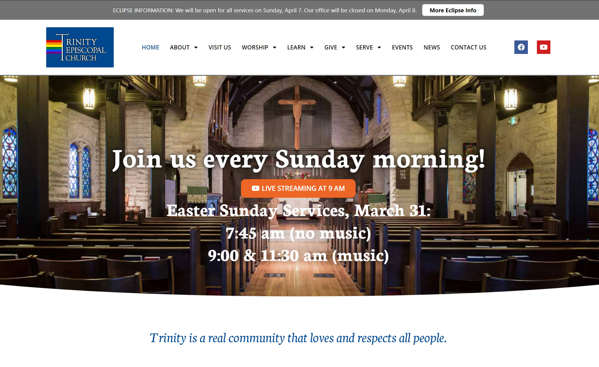 Trinity Episcopal Church Homepage