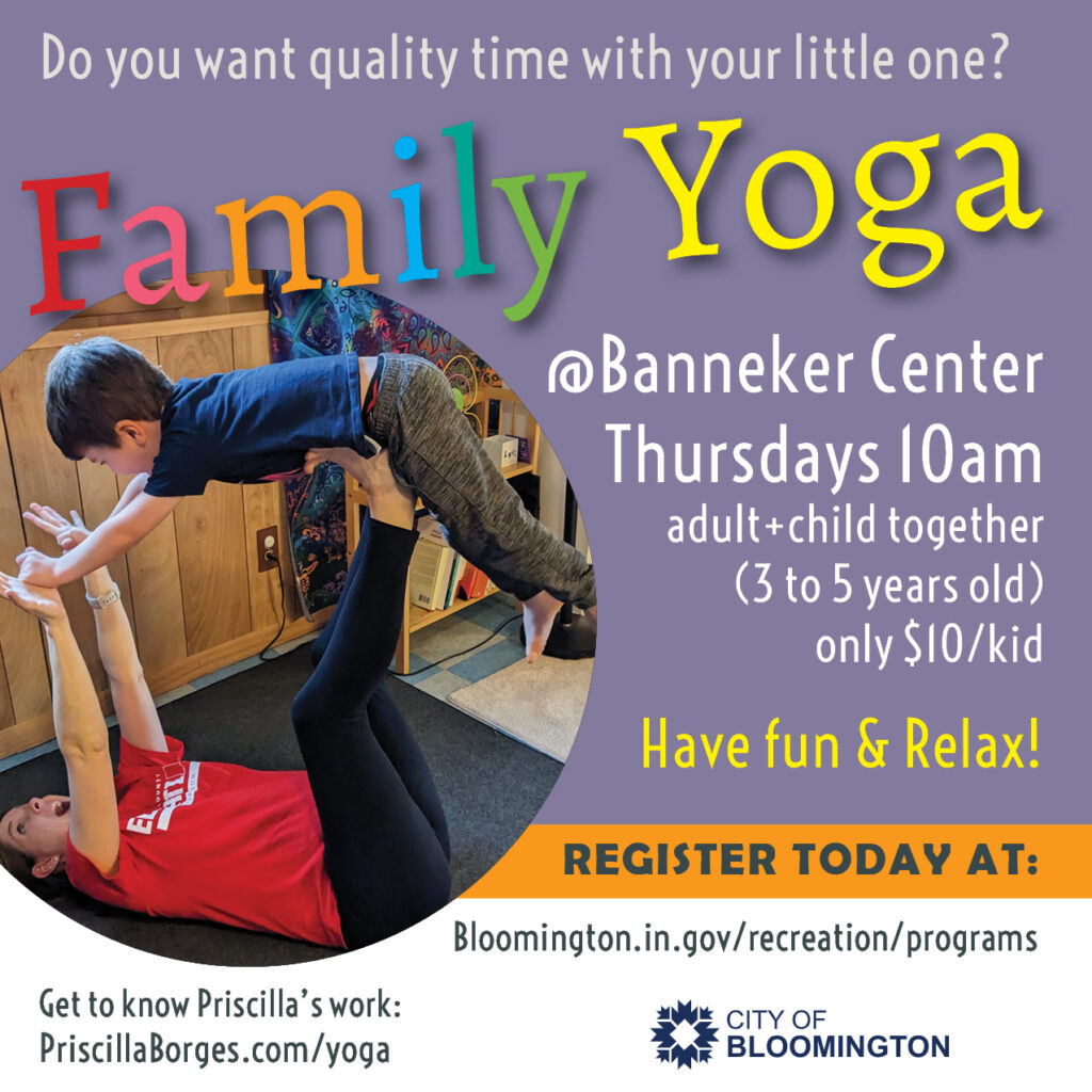 kids yoga Banneker Center Bloomington IN